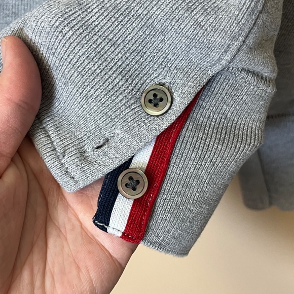 Thom Browne Embroidered Koi Chrysanthemum Sweatshirt - Men's Size 4 - Gray - Picture 6 of 15